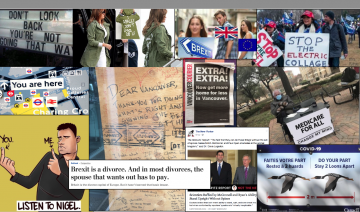 Collage of images in media, including social media.